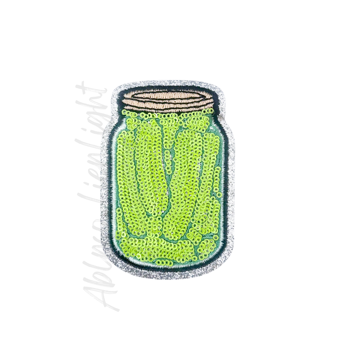 Pickle’s Jar Food Sequin Patch