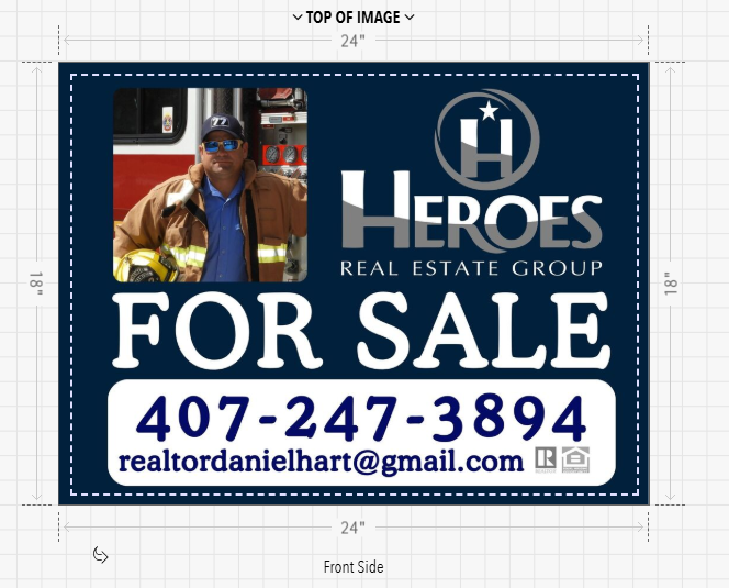 Aluminum Signs .04 Double Sided 24x18