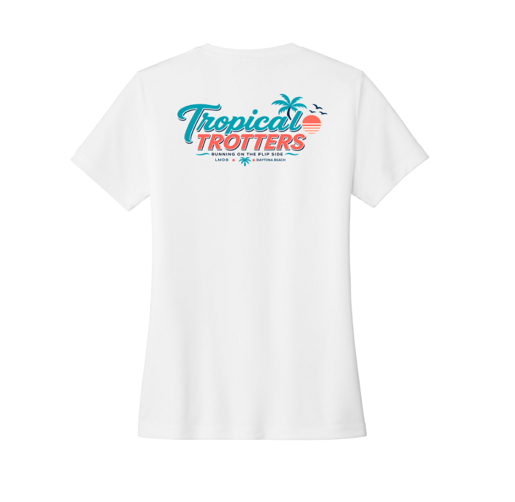 Short Sleeve Women's V-Neck - Tropical Trotters