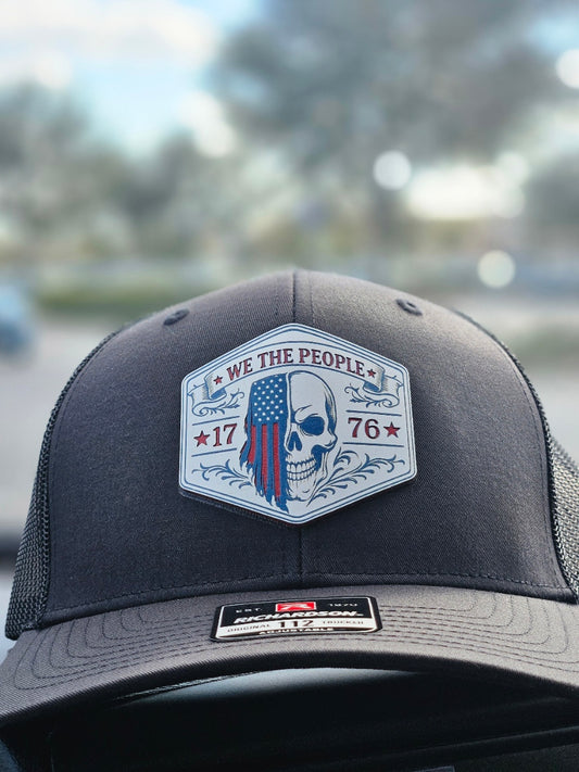 We The People Skull Flag Patch ONLY