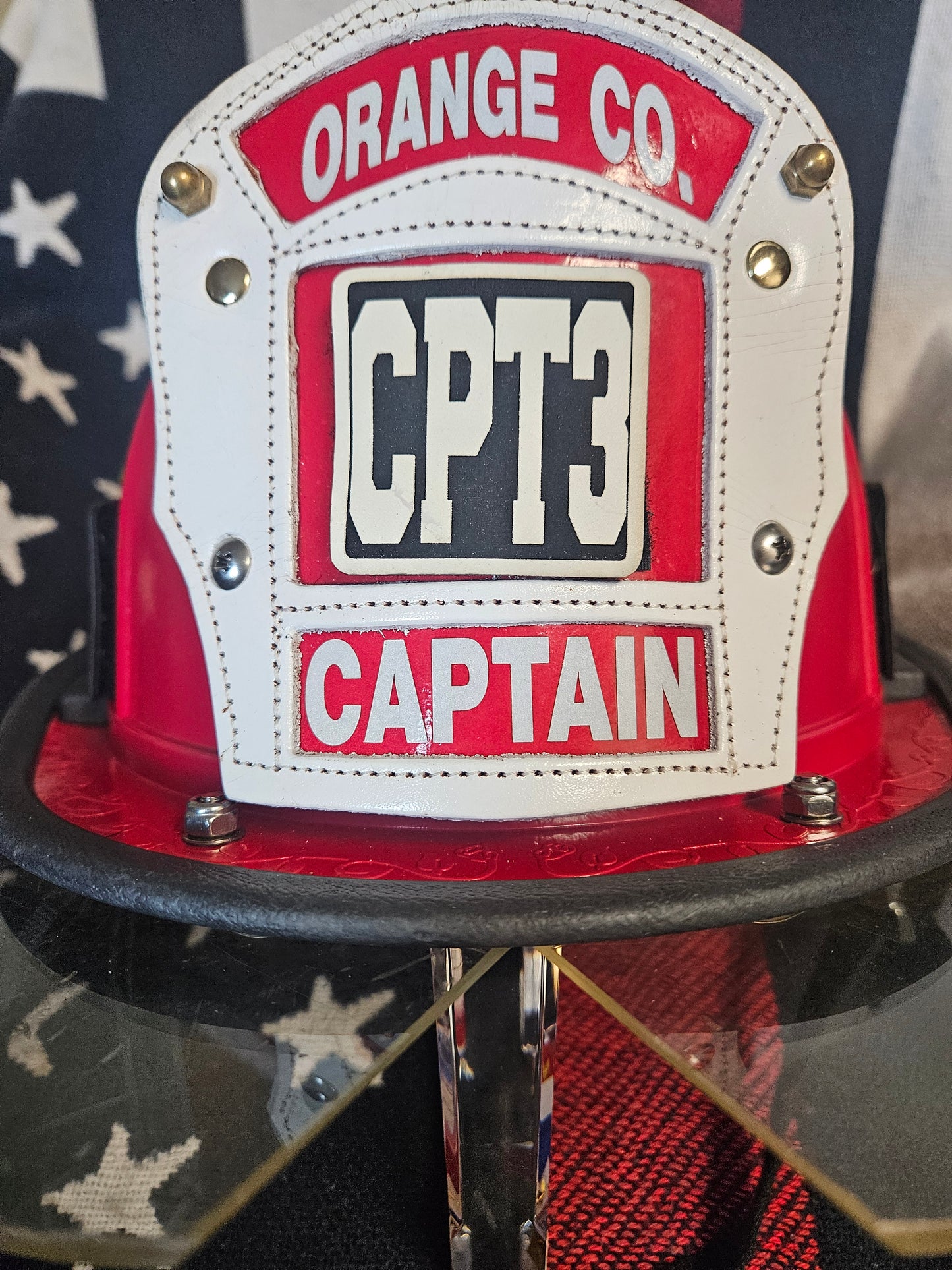 Fire Department Custom Glow in the Dark Helmet Identifier