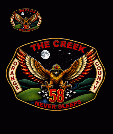 Station 58 - Creek Never Sleeps Adult Shirts Legacy Edition