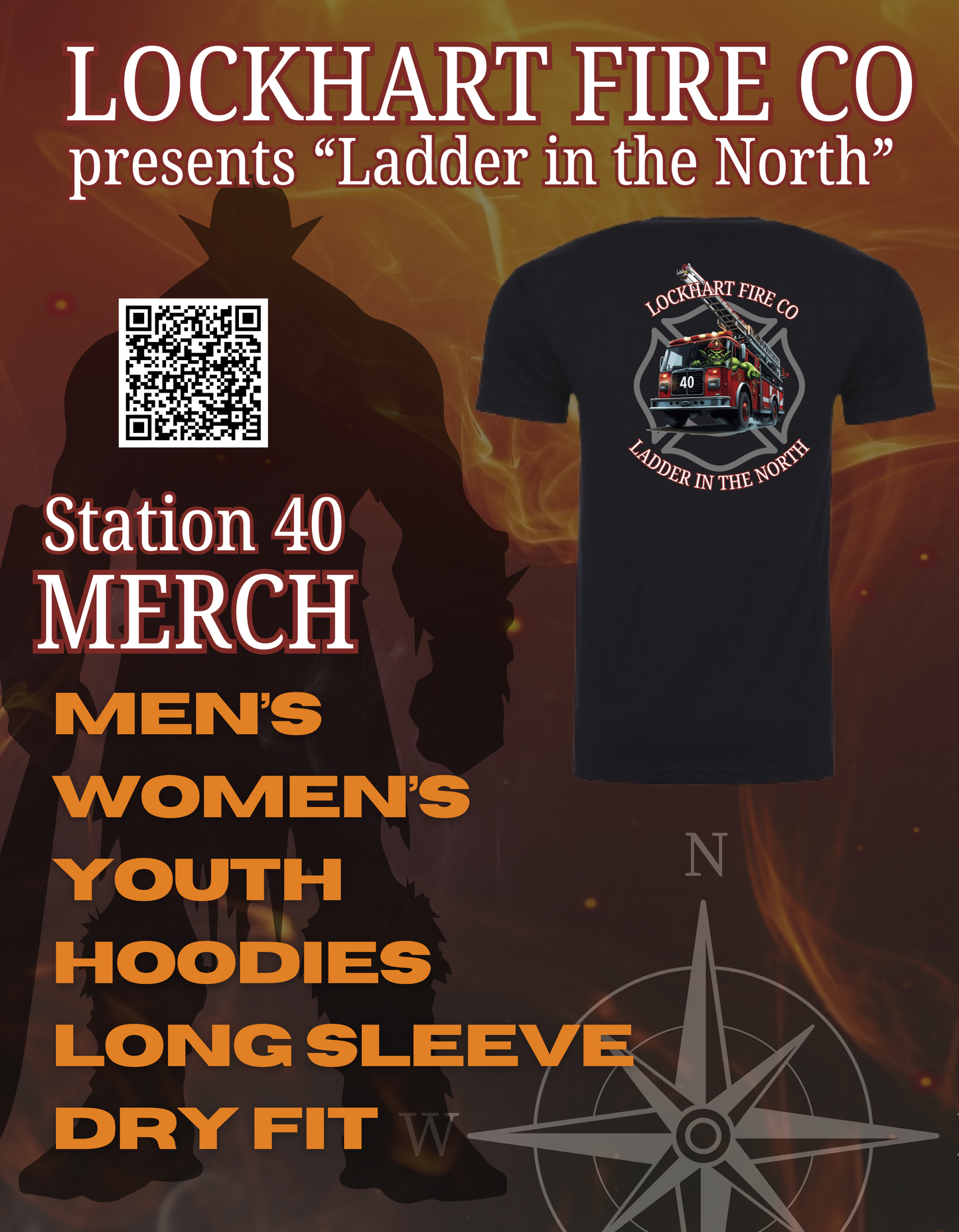 Station 40 - Lockhart Fire Co Adult Shirts