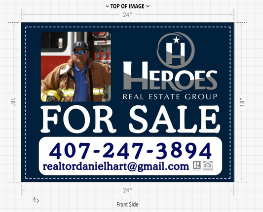 Aluminum Signs .04 Double Sided 24x18