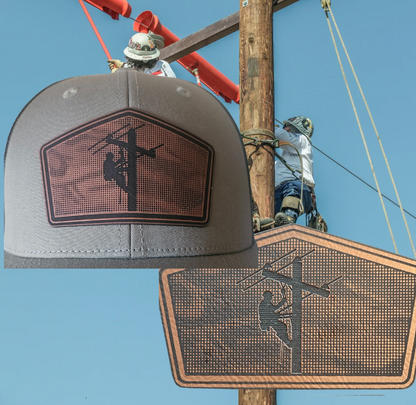 Lineman Patch with Camo Linen Effect