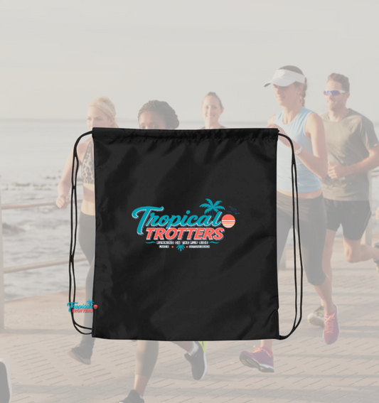 Drawstring Bag, Shoe Bag - Tropical Trotters