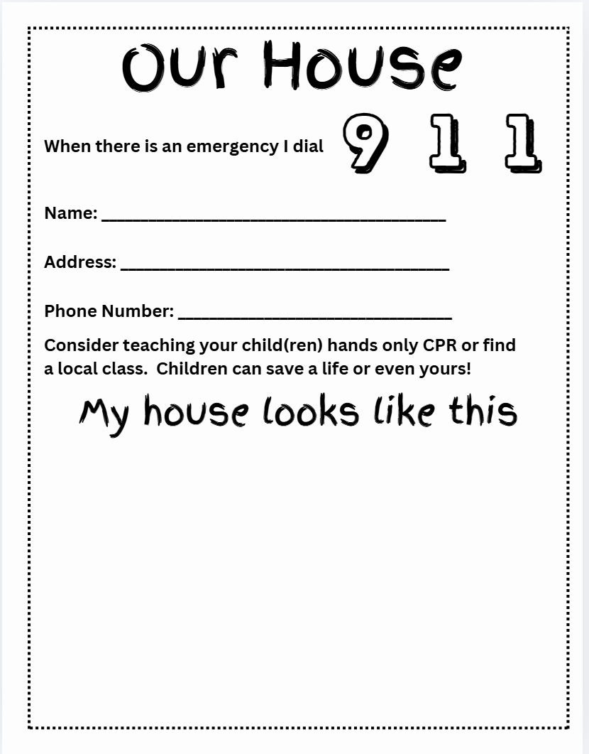 Our House and Fire Safety, Coloring Book  - Rupp's