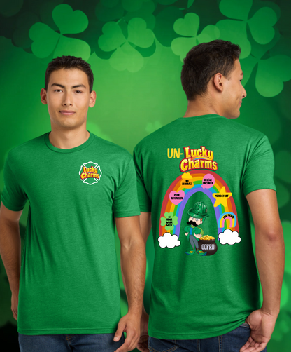 Un-Lucky Charms St Patrick's Day Shirt Fire Department