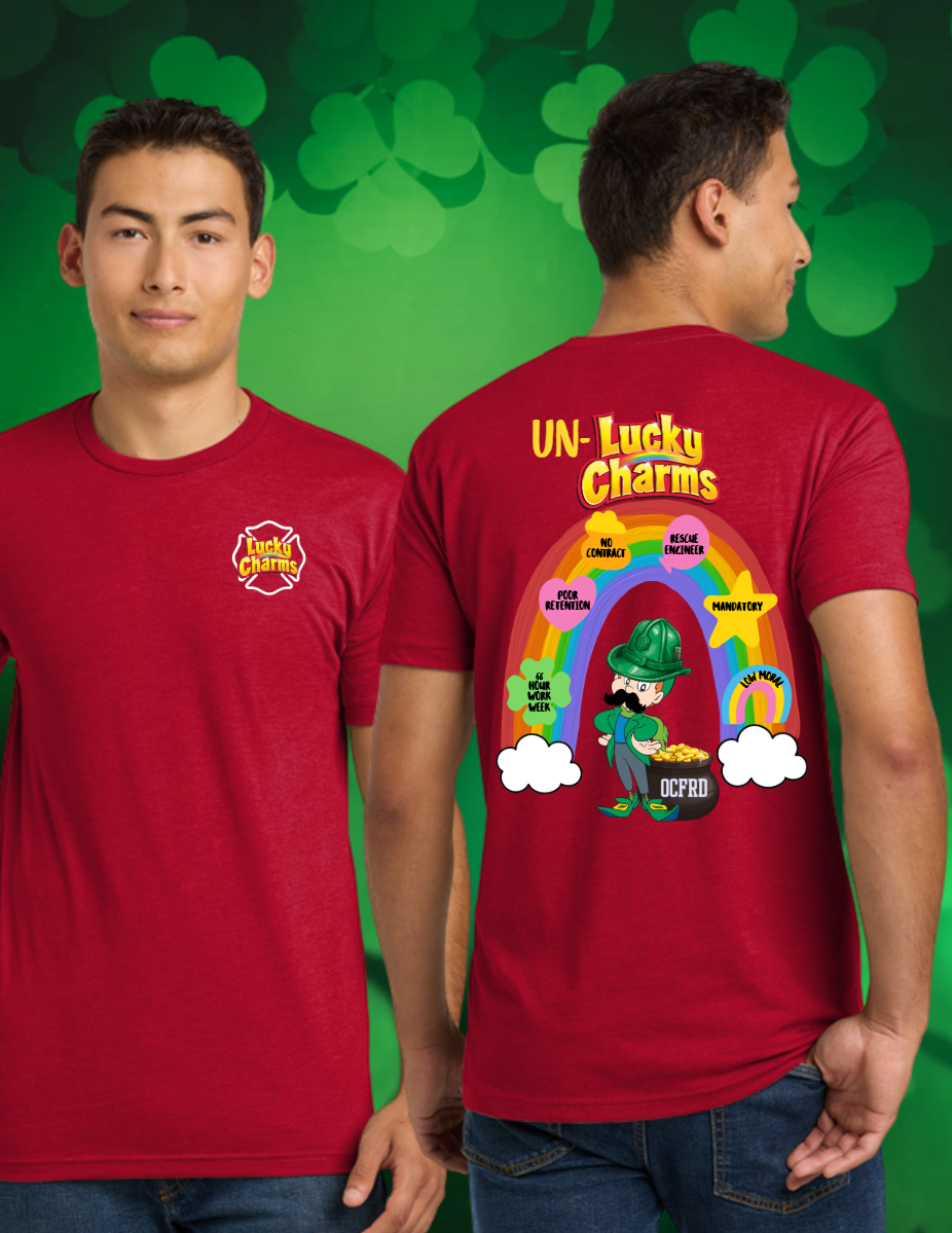 Un-Lucky Charms St Patrick's Day Shirt Fire Department