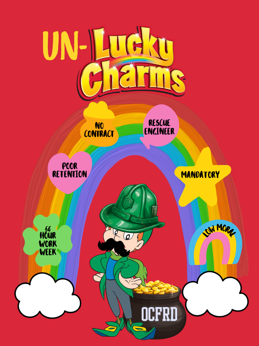 Un-Lucky Charms St Patrick's Day Shirt Fire Department