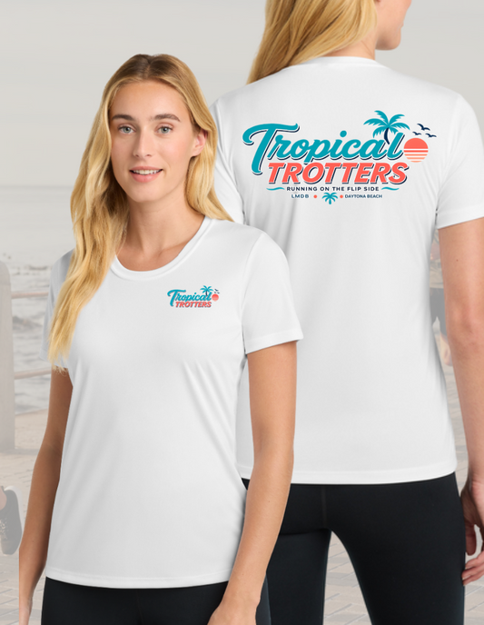 Short Sleeve Women's CREW Neck - Tropical Trotters