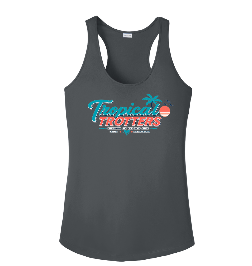 Tank Top Racerback Women's- Tropical Trotters