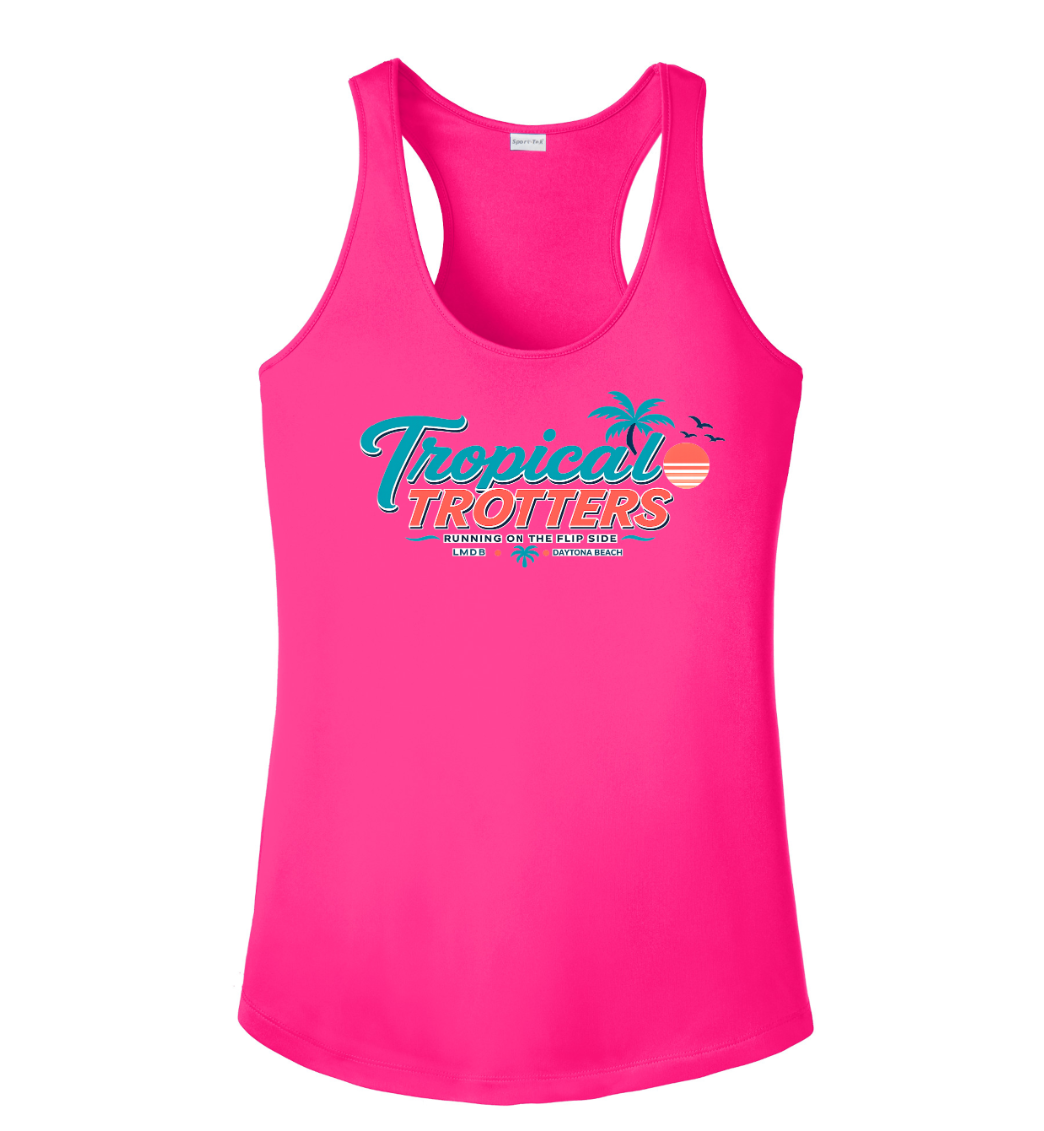 Tank Top Racerback Women's- Tropical Trotters