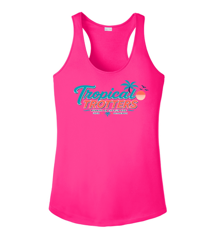 Tank Top Racerback Women's- Tropical Trotters