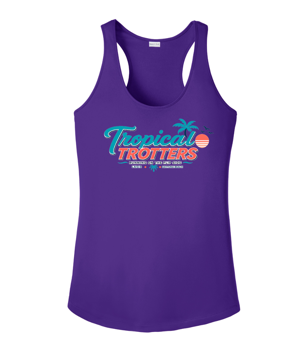 Tank Top Racerback Women's- Tropical Trotters