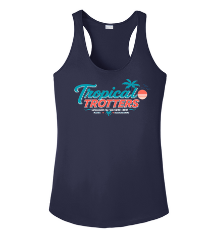 Tank Top Racerback Women's- Tropical Trotters