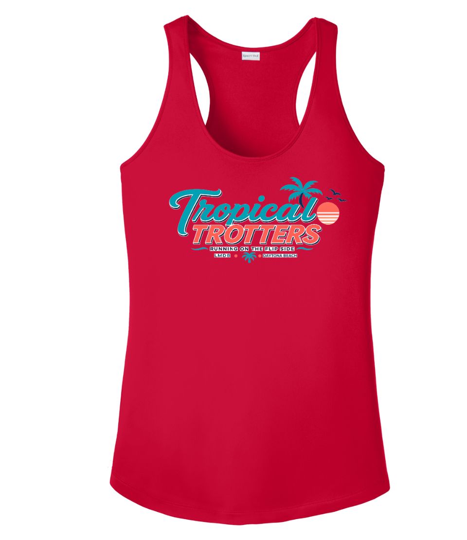 Tank Top Racerback Women's- Tropical Trotters