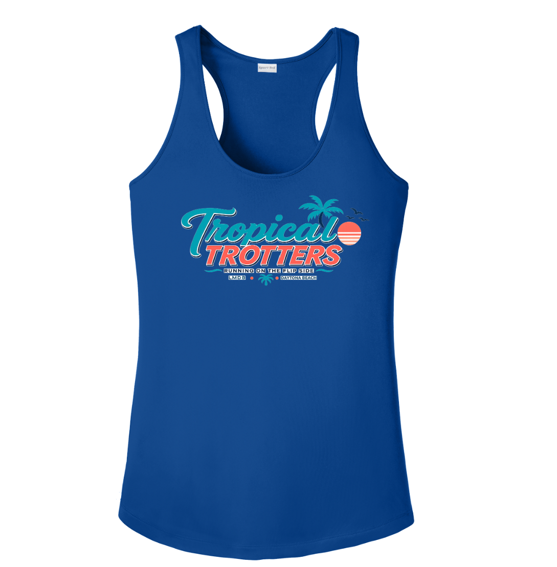Tank Top Racerback Women's- Tropical Trotters