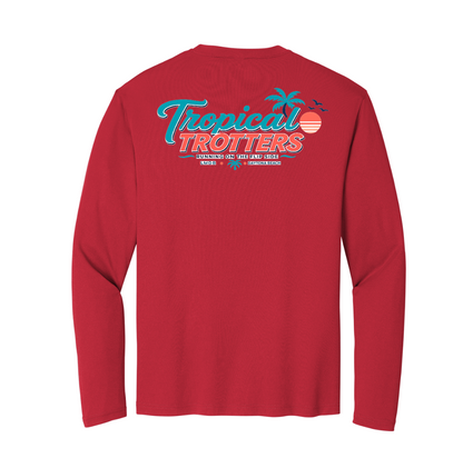 LONG Sleeve Women's V-neck - Tropical Trotters