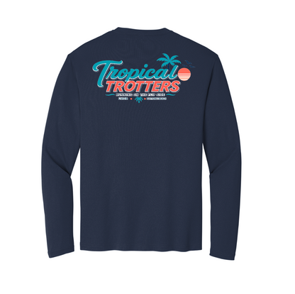 LONG Sleeve Women's V-neck - Tropical Trotters