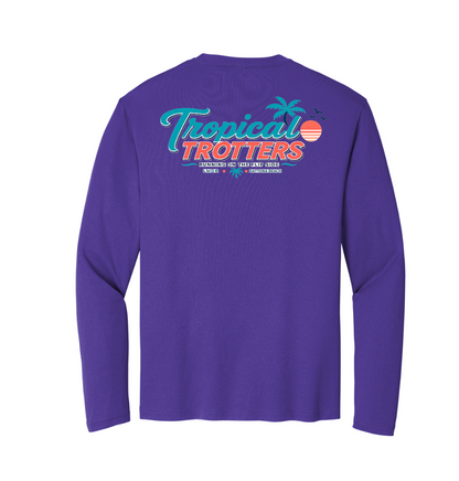LONG Sleeve Women's V-neck - Tropical Trotters