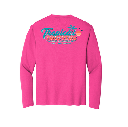 LONG Sleeve Women's V-neck - Tropical Trotters