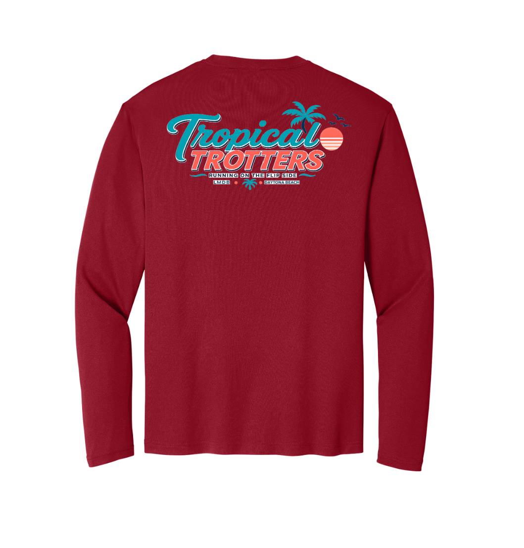 LONG Sleeve Women's V-neck - Tropical Trotters
