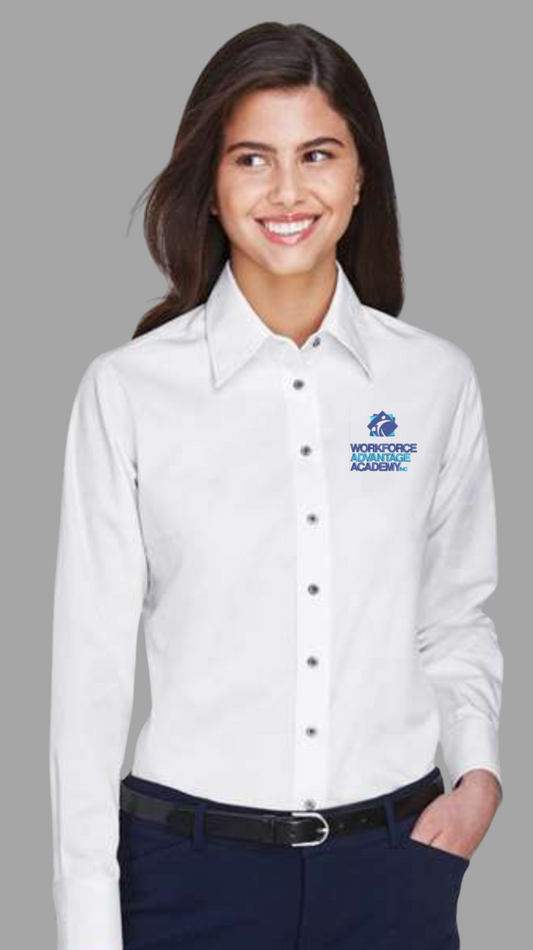 Workforce Advantage Academy Instructor WOMENS Button Down EMBROIDERED Dress Shirt (Copy)