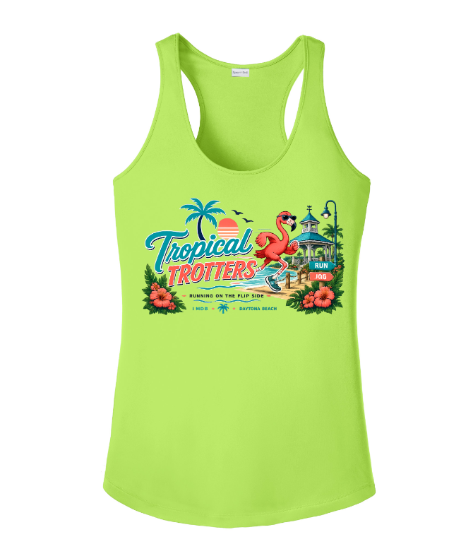 Tank Top Racerback Flamingo Women's - Tropical Trotters
