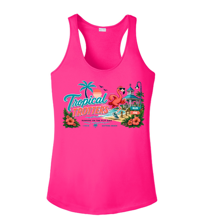 Tank Top Racerback Flamingo Women's - Tropical Trotters