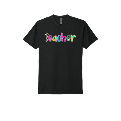 Teacher Neon & Checkered