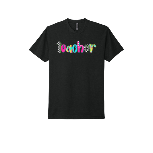 Teacher Neon & Checkered