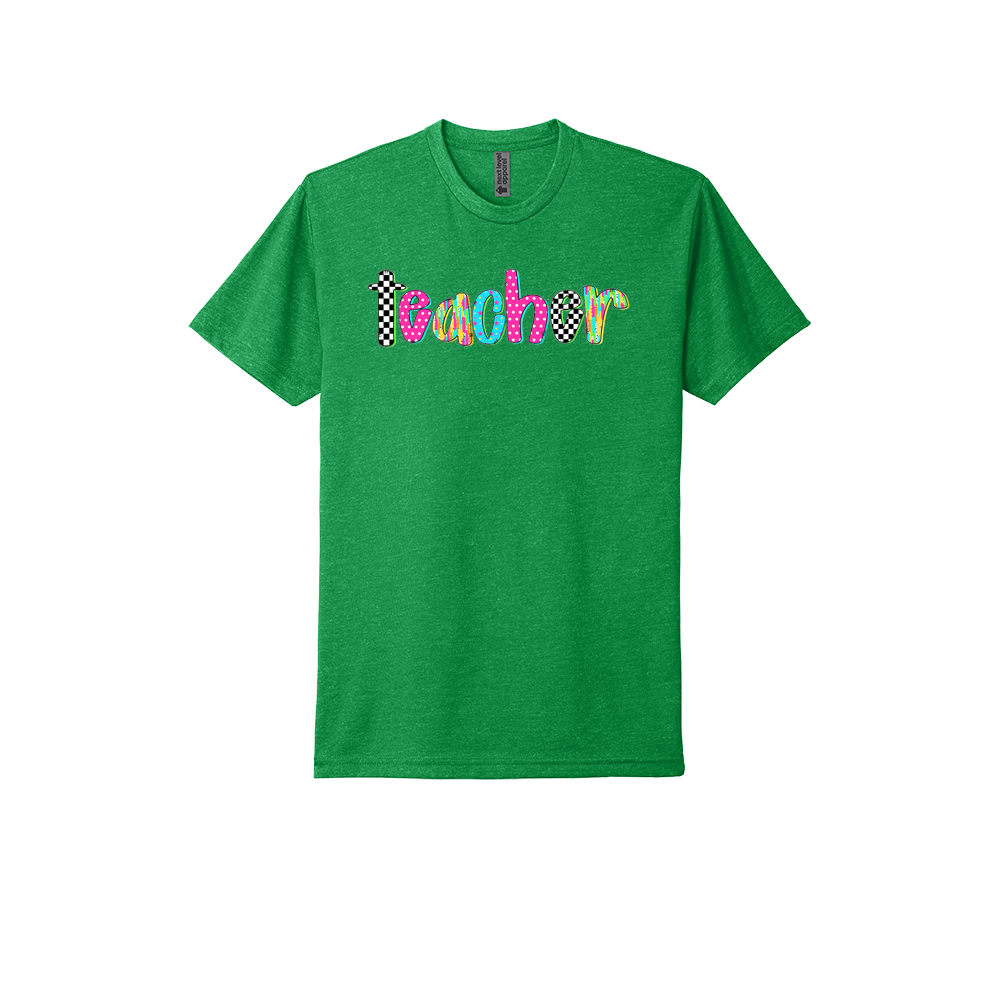 Teacher Neon & Checkered