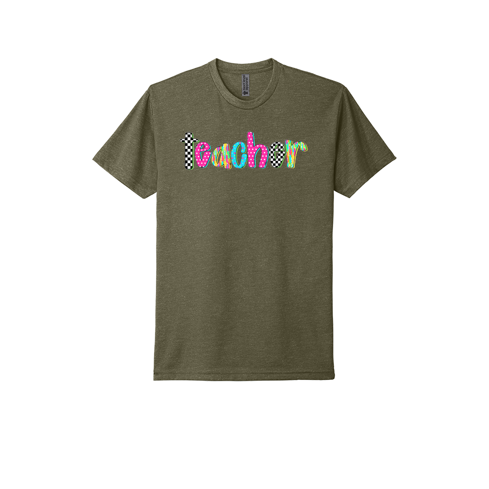 Teacher Neon & Checkered