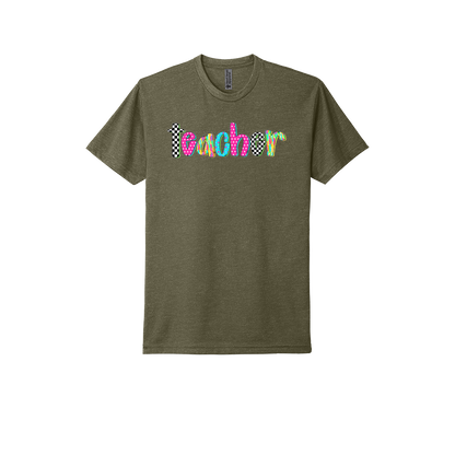 Teacher Neon & Checkered