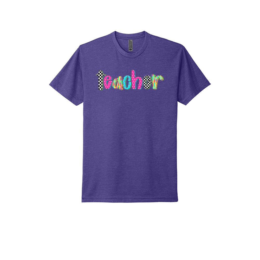 Teacher Neon & Checkered