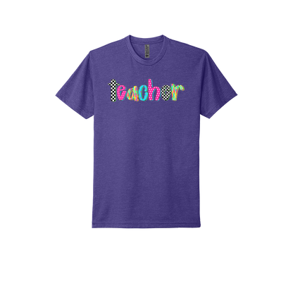 Teacher Neon & Checkered