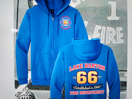 Station 66 - Lake Barton Fire Department Updated Retro HOODIES