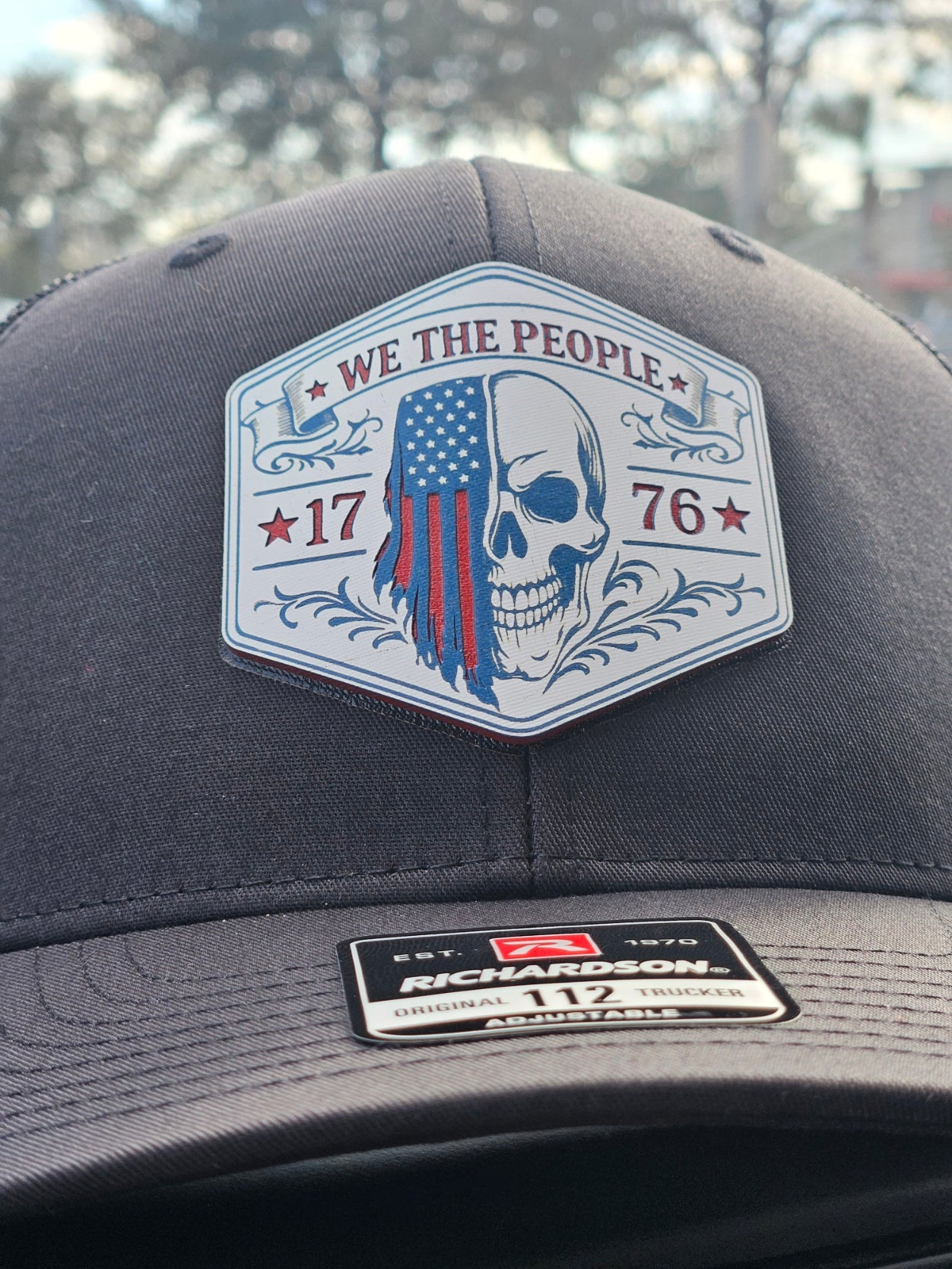 We The People Skull Flag Patch ONLY