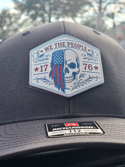 We The People Skull Flag Patch ONLY